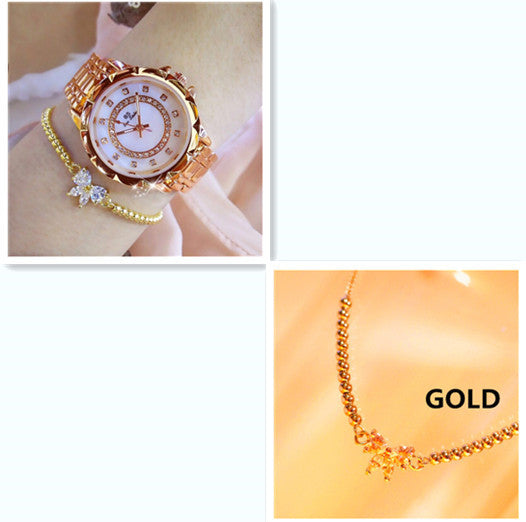 Luxury Diamond Link Women’s Watch