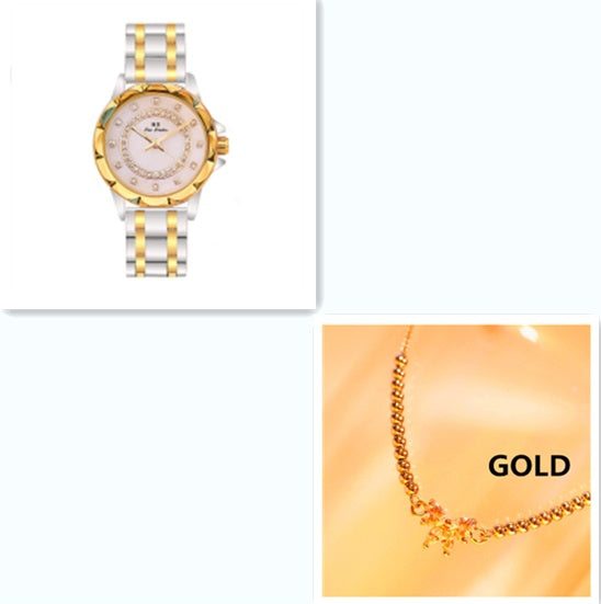 Luxury Diamond Link Women’s Watch