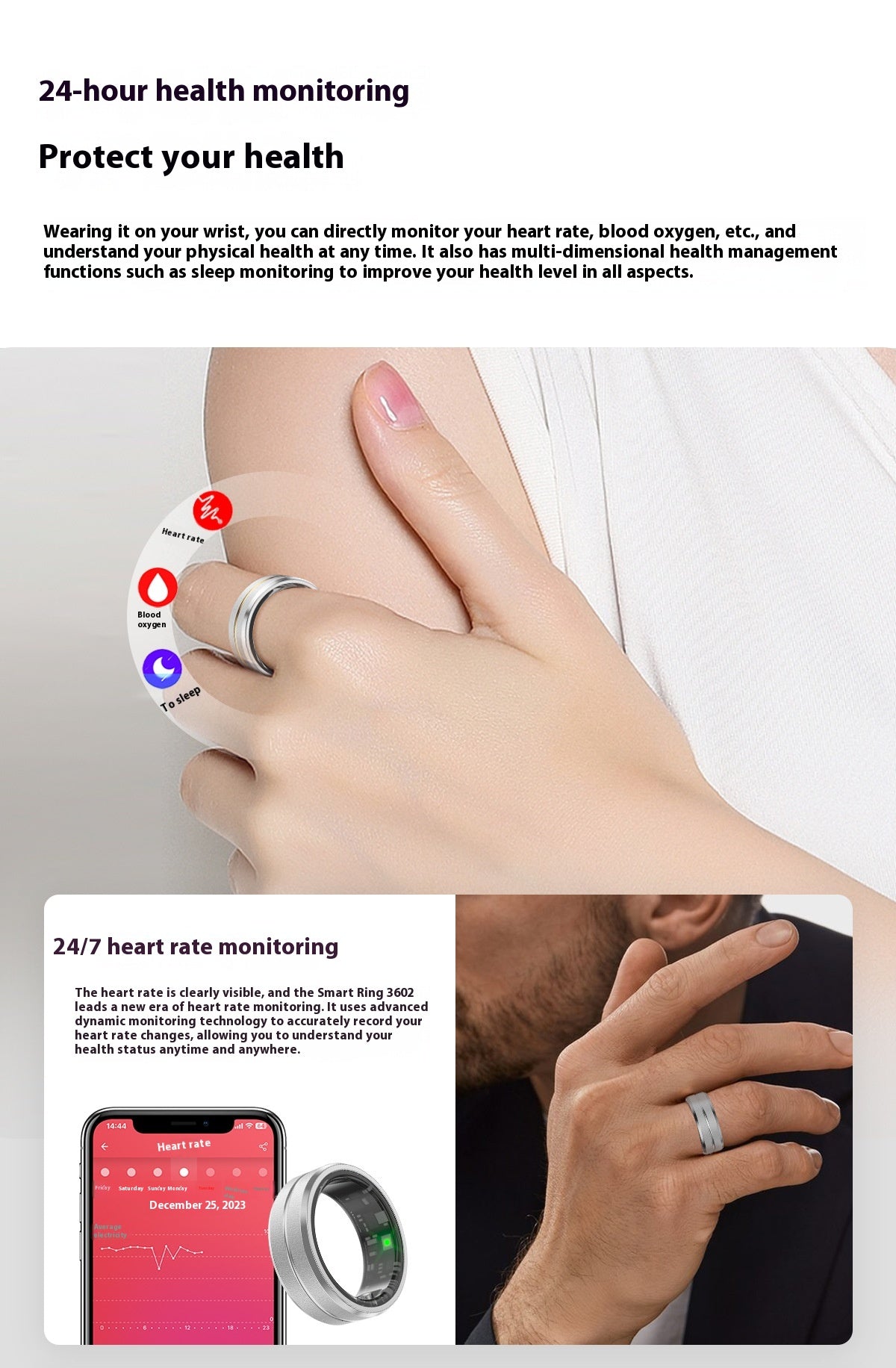 Health Monitoring Smart Rings