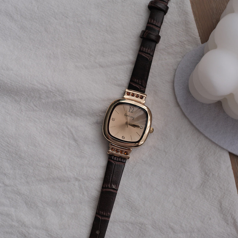 Retro Minimal Square Women's Watch