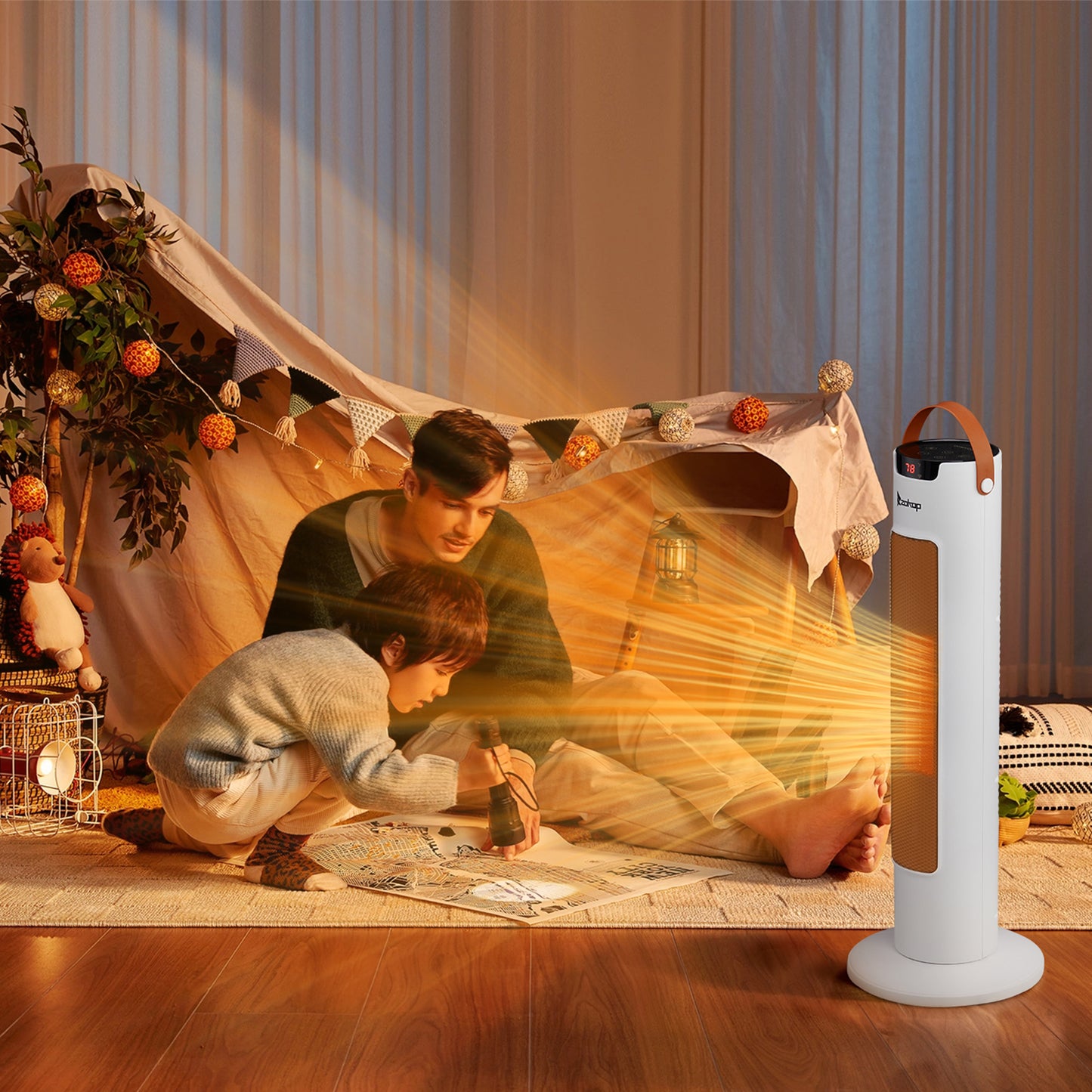 Smart Tower Heater with WiFi & Remote Control