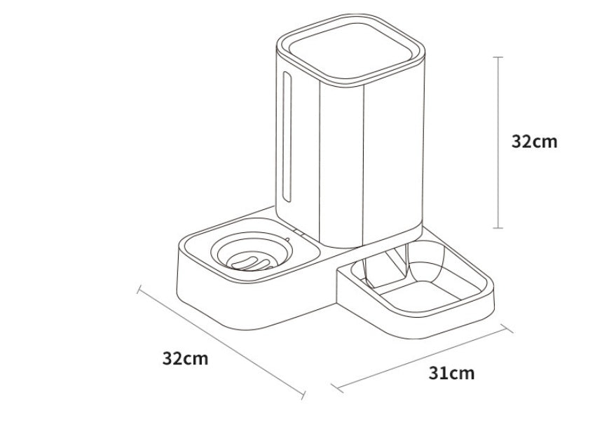 Automatic Double Bowl Pet Water Feeder