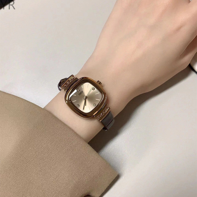 Retro Minimal Square Women's Watch