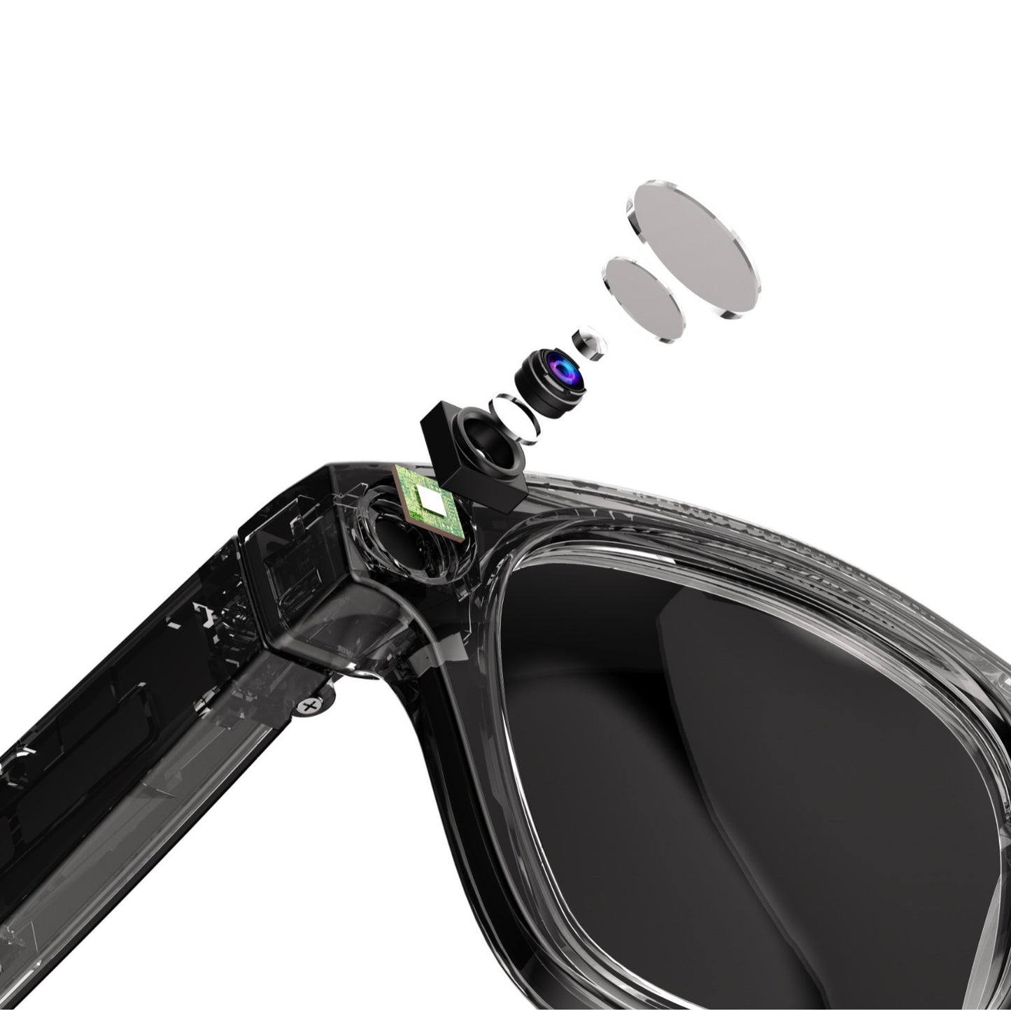 AI Smart Glasses Camera with HD Stabilization